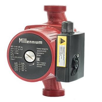 Насос циркуляционный Millennium MPS 25-80 (180 мм) с соединительными гайками