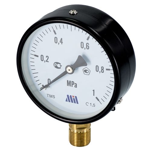 Манометр верт. 1/2" (100/10 бар) "Millennium''