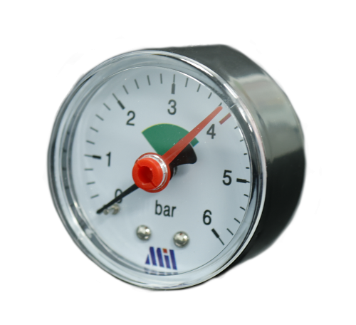 Манометр с задним подключением 1/4" (50/ 6 бар) Millennium